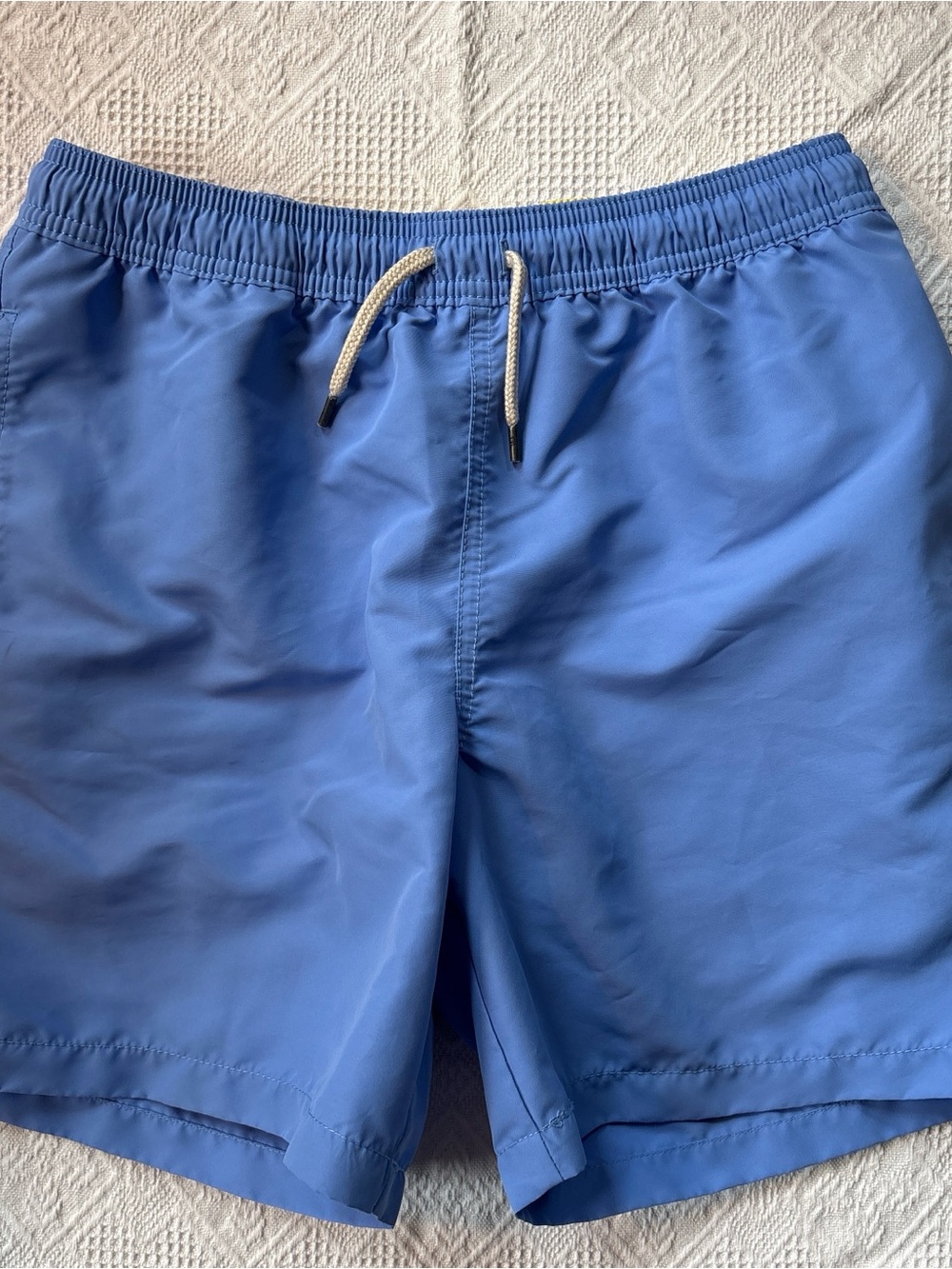Polo by Ralph Lauren Classic Blue Boys' Swim Trunks with Drawstring